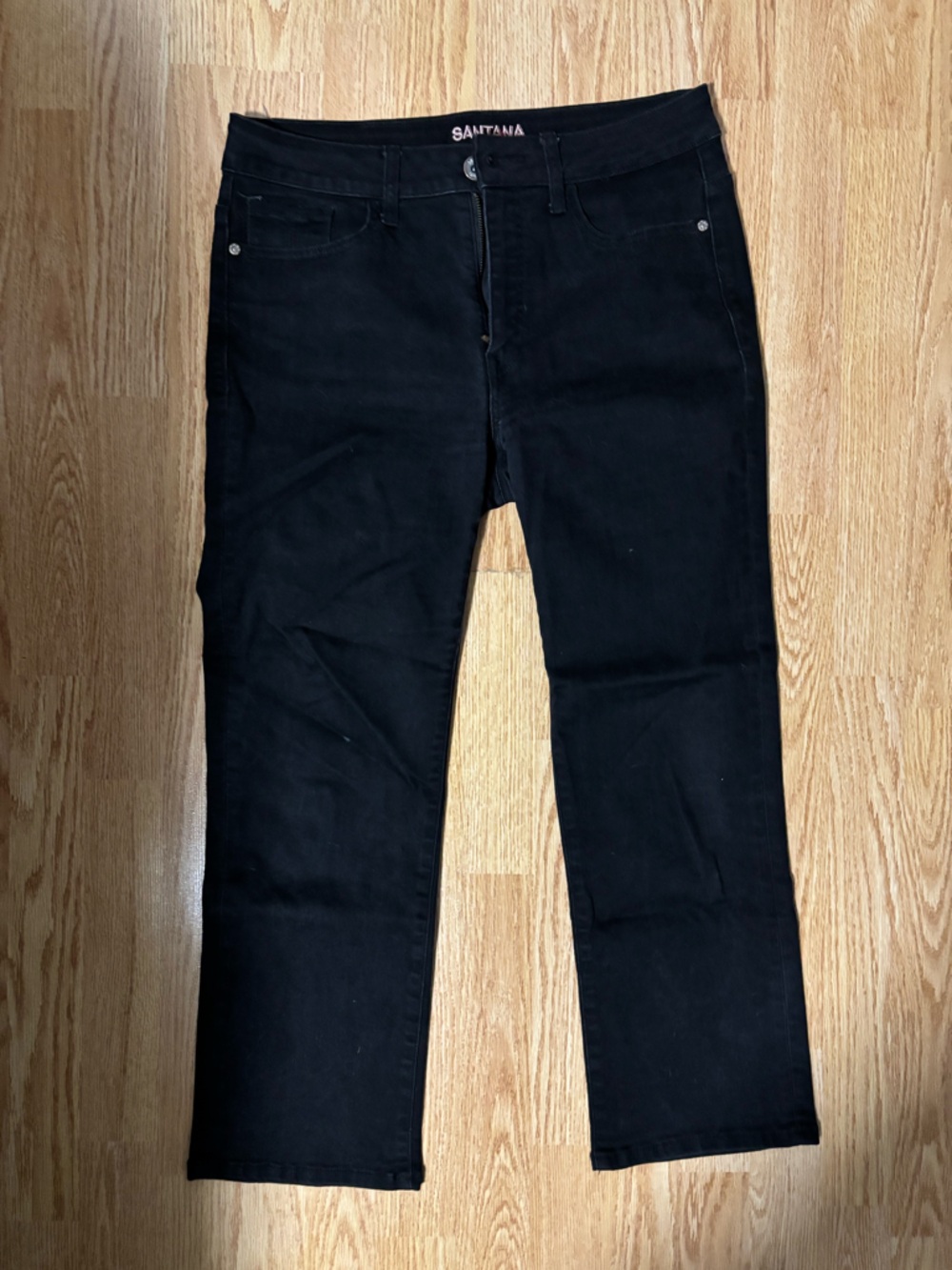 Santana cropped black jeans